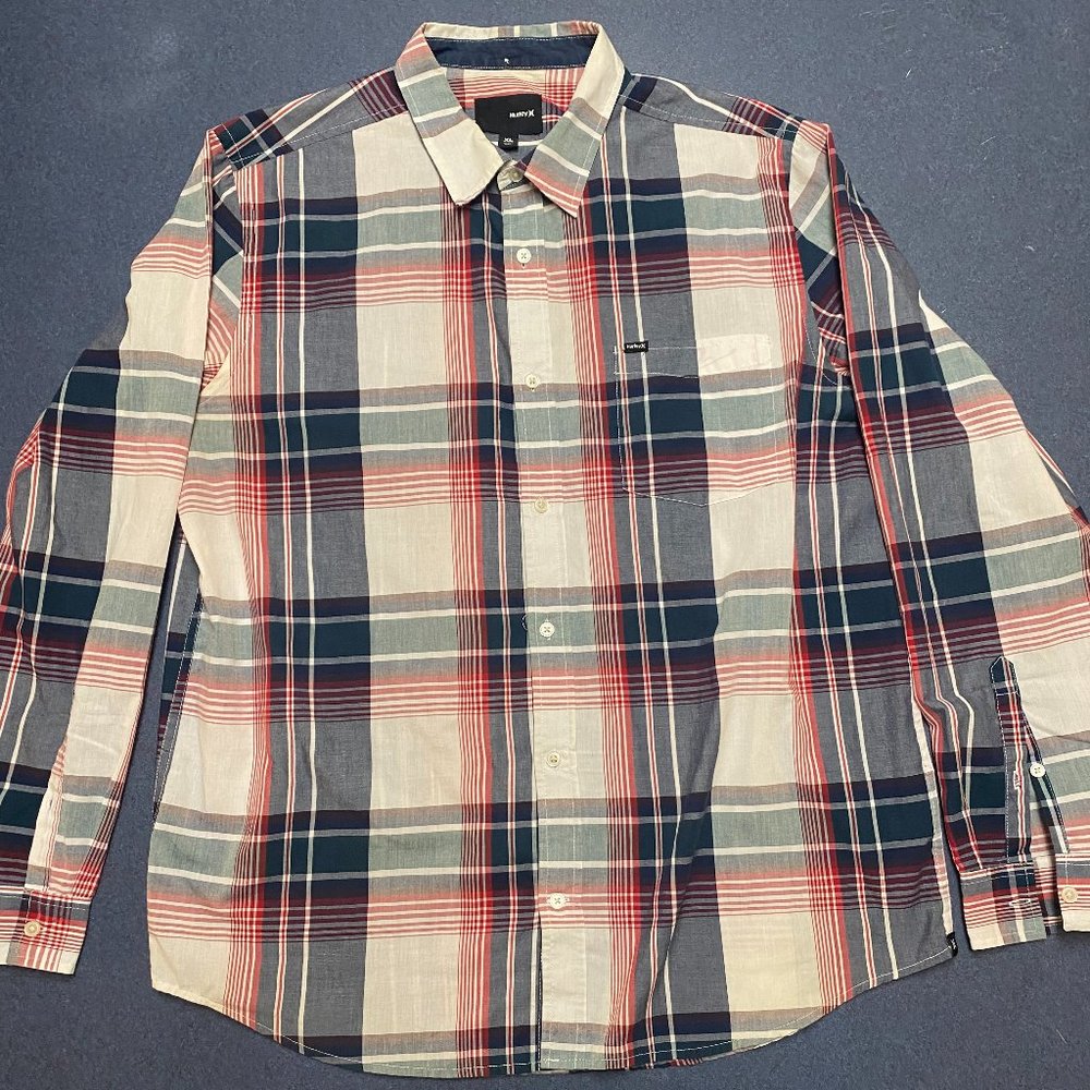 Hurley XL Plaid shirt